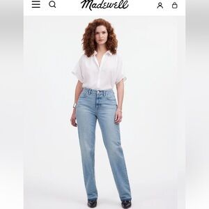 GUC Madewell The Curvy ‘90s Straight Mid-Rise Jean